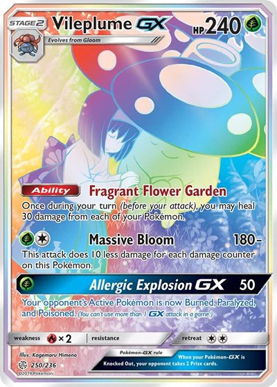 SM12: Vileplume GX (Secret) (Holofoil)