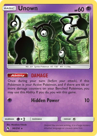 SM8: Unown (90) (Reverse Holofoil)