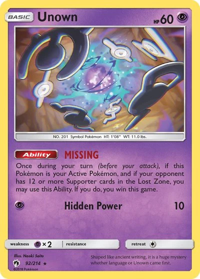 SM8: Unown (92)