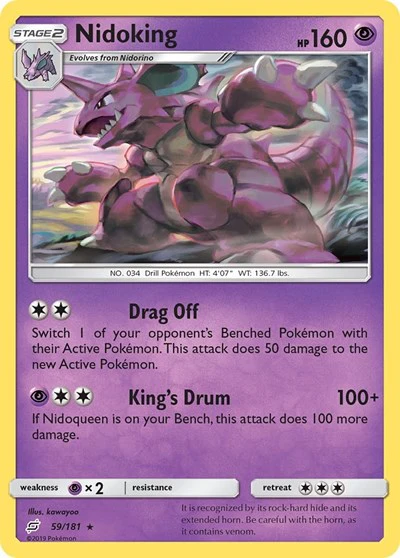 SM9: Nidoking (Reverse Holofoil)