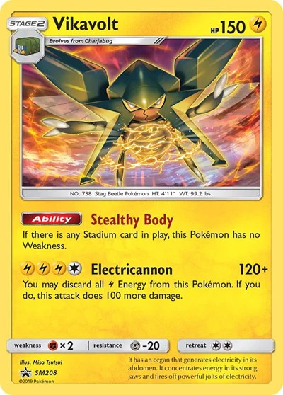 SMP: Vikavolt - SM208 (Holofoil)