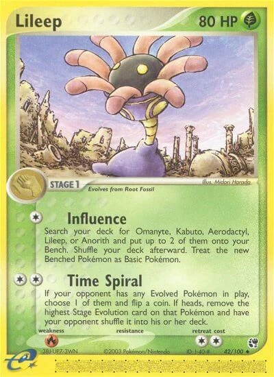 SS: Lileep - 42/100 (Reverse Holofoil)