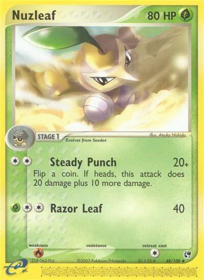 SS: Nuzleaf - 48/100 (Reverse Holofoil)