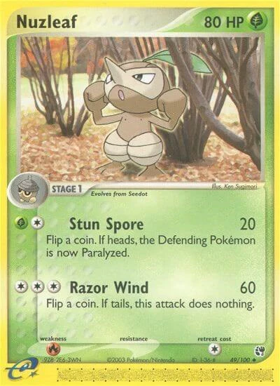 SS: Nuzleaf - 49/100 (Reverse Holofoil)