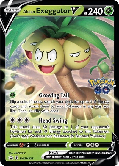 SWSD: Alolan Exeggutor V - SWSH225 (Holofoil)