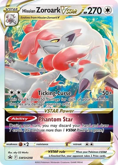 SWSD: Hisuian Zoroark VSTAR - SWSH298 (Holofoil)