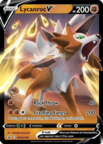 SWSD: Lycanroc V - SWSH199 (Holofoil)