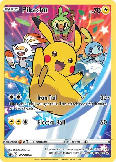 SWSD: Pikachu - SWSH020 (Holofoil)