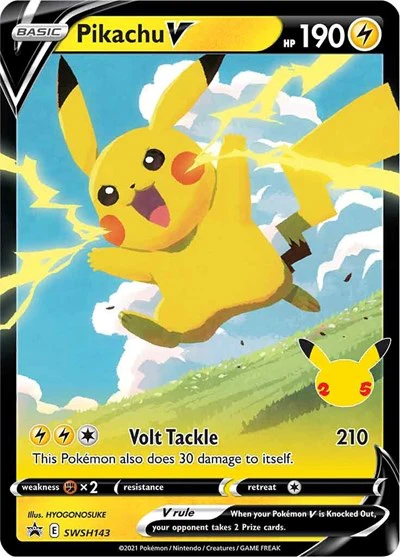 SWSD: Pikachu V - SWSH143 (Holofoil)
