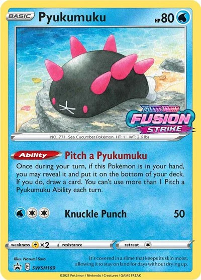 SWSD: Pyukumuku - SWSH169 (Prerelease) (Holofoil)