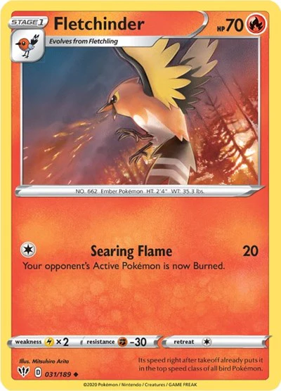 SWSH03: Fletchinder (Reverse Holofoil)