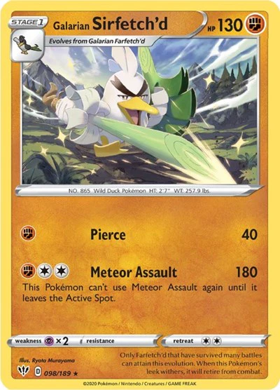 SWSH03: Galarian Sirfetch'd (Reverse Holofoil)