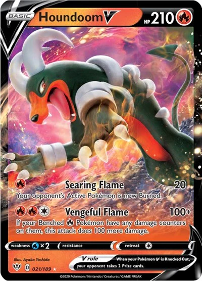 SWSH03: Houndoom V (Holofoil)