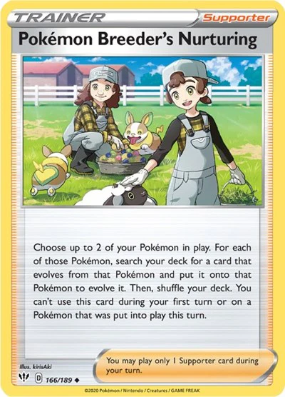 SWSH03: Pokemon Breeder's Nurturing (Reverse Holofoil)
