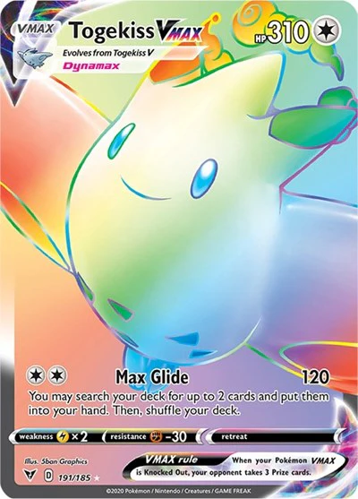 SWSH04: Togekiss VMAX (Secret) (Holofoil)