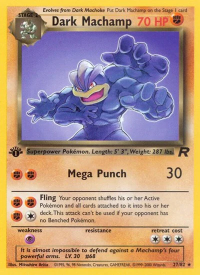 TR: Dark Machamp (27) (1st Edition)