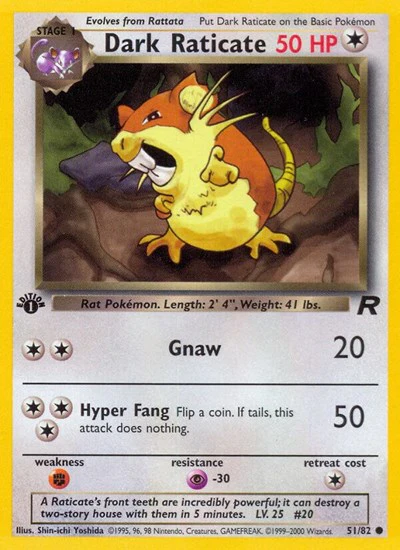 TR: Dark Raticate (1st Edition)