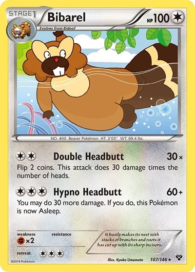 XY: Bibarel (Reverse Holofoil)