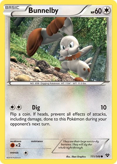 XY: Bunnelby (Reverse Holofoil)