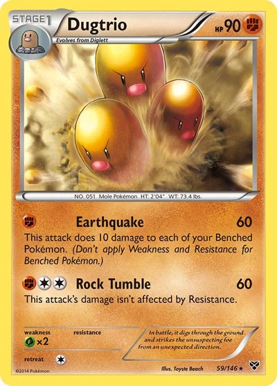 XY: Dugtrio (Reverse Holofoil)