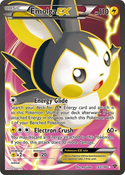 XY: Emolga EX (143 Full Art) (Holofoil)
