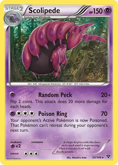 XY: Scolipede (Reverse Holofoil)