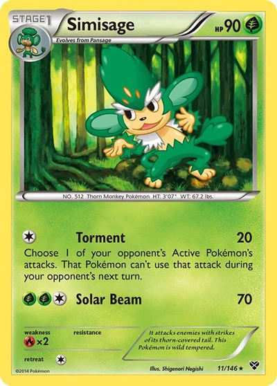 XY: Simisage (Reverse Holofoil)