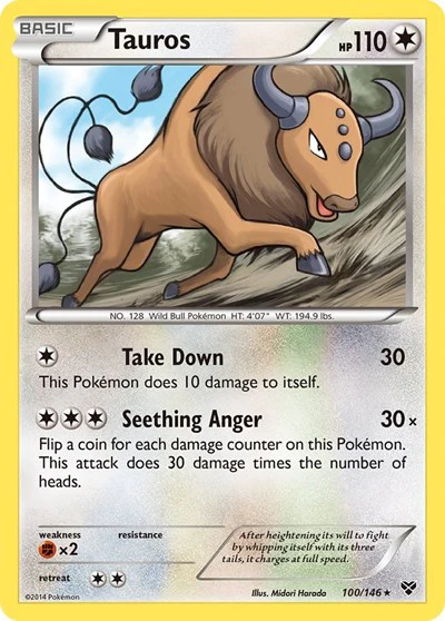 XY: Tauros (Reverse Holofoil)