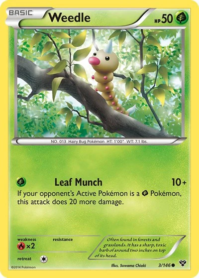 XY: Weedle (Reverse Holofoil)