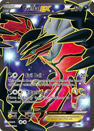 XY: Yveltal EX (144 Full Art) (Holofoil)